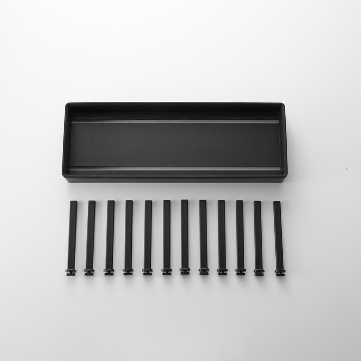 Actual product image Yamazaki Width-adjustable pot & pan organiser