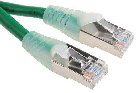 Produktbild RS PRO Patchkabel Kat.5e FTP 10m grün (FTP, CAT5e, 10 m)
