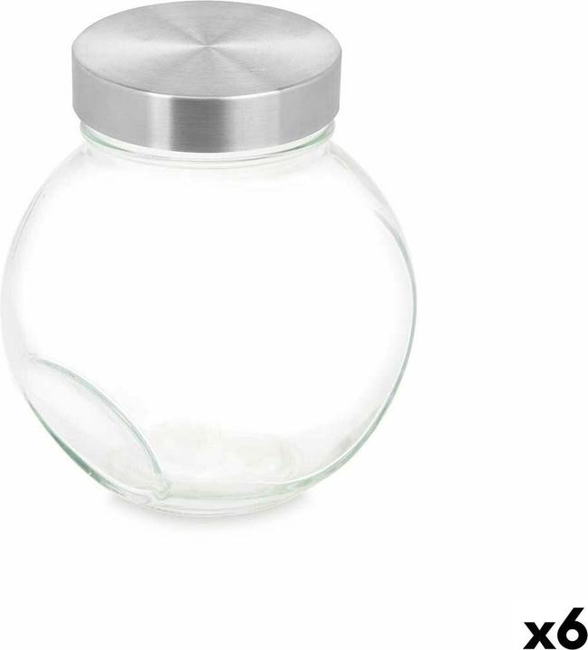 Produktbild Vivalto Keksdose CW-74-5/TH6 Durchsichtig Glas 700 ml 11,5 x 12 x 8 cm (6 Stück) (0.70 l)