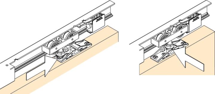 Actual product image HAWA Sliding door fittings