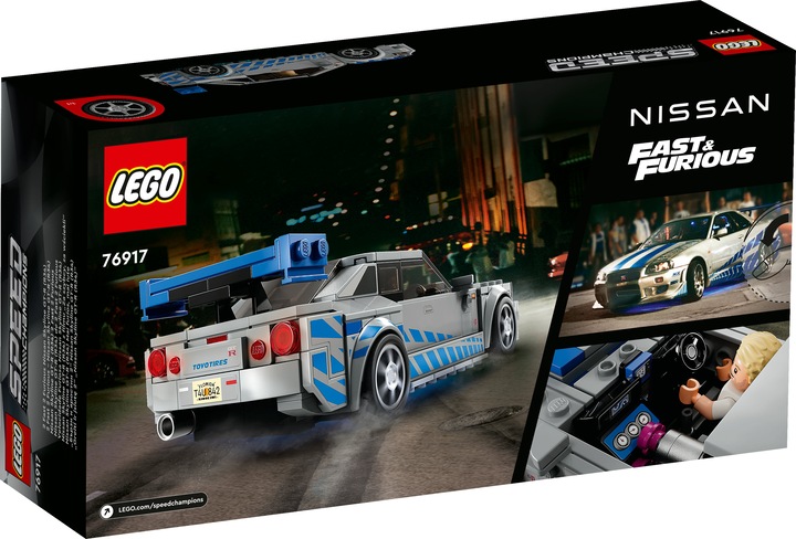 Produktbild LEGO 2 Fast 2 Furious - Nissan Skyline GT-R (R34) (76917, LEGO Speed Champions)