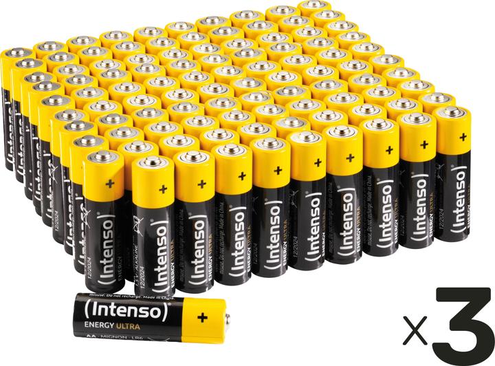 Produktbild Intenso Mignon-Batterie-Set Energy Ultra, AA LR06, 300 Stück (AA / LR6 / LR06 / Mignon / R6 / R14505)