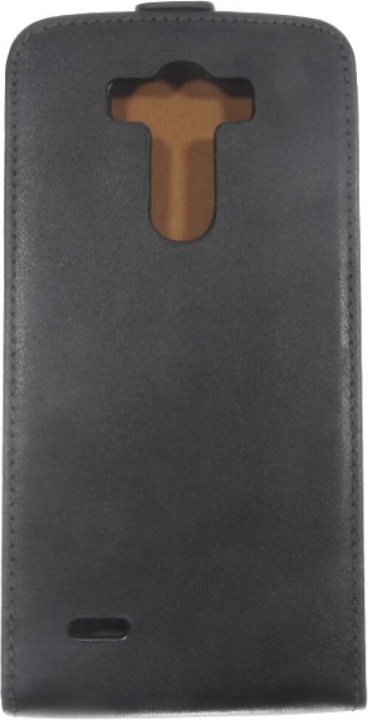 Actual product image OEM Slim Leather Flip Case LG G3 D855 - Black (G3)