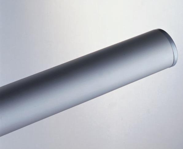 Actual product image Ultradex Aluminium standpipe anodised Height 1800mm 40x2mm silver