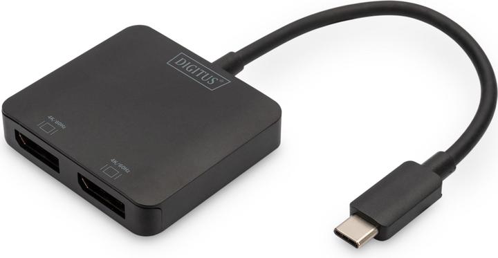 Actual product image Digitus 2-Port-Video-Hub USB-C->2x Displayport (USB-C, 5.51 cm)