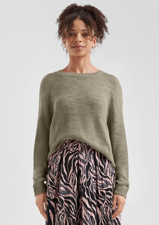 Produktbild s.Oliver Strickpullover Strickpullover mit Strukturmuster (XL)