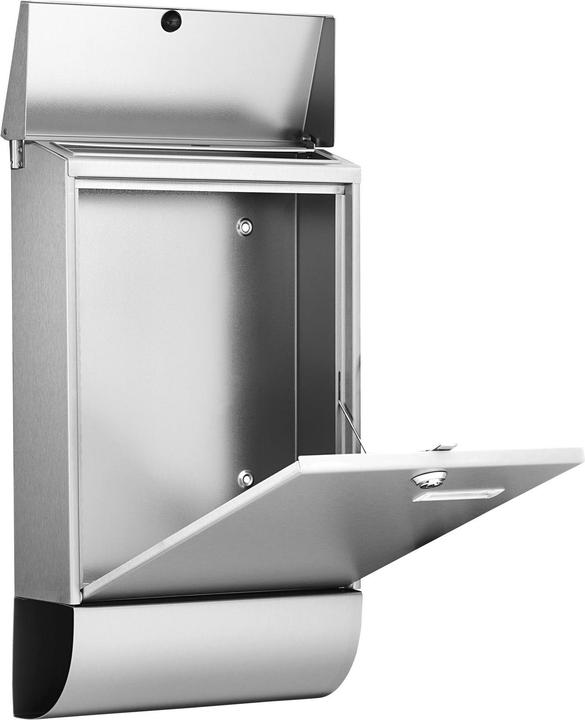 Immagine prodotto Burg Wächter Set di cassette per lettere in acciaio inox LxHxP 300/500/110 mm Oslo 37670 NI con sportello