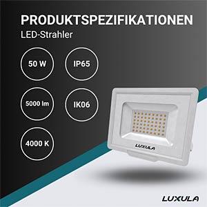 Actual product image Luxula LED floodlight (5000 lm, IP65)