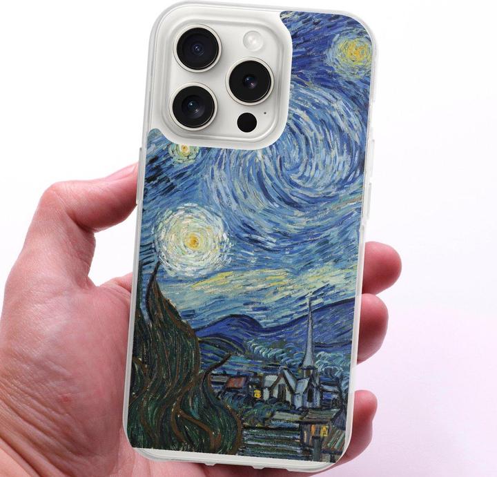 Produktbild DeinDesign Silikon Hülle für Apple iPhone 15 Pro Handyhülle Case Smartphone Schutzhülle Kunst The Starry (Apple iPhone 15 Pro)
