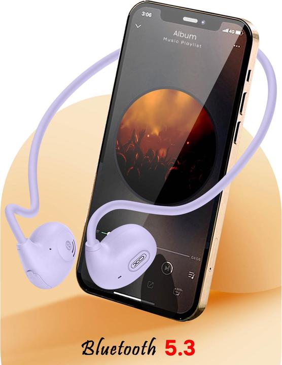 Produktbild xO Bluetooth-Kopfhörer BS34 mit Knochenleitung lila (14 h, Kabellos)