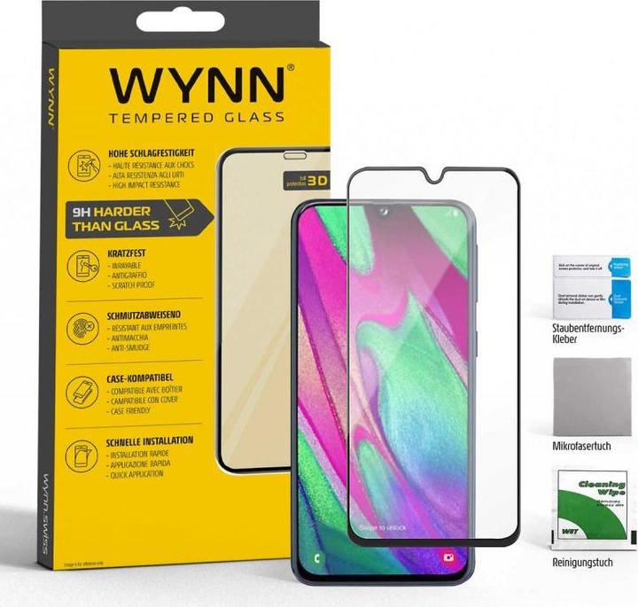 Image du produit Wynn Electronics Full Coverage 3D Schutzglas Samsung Galaxy A40 (1 pcs, Samsung Galaxy A40)