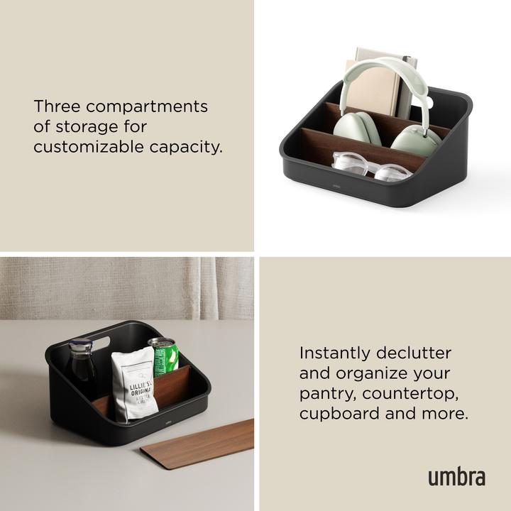 Actual product image Umbra Bellwood storage box 27 x 20 x 13 cm, brown/ (27 cm)