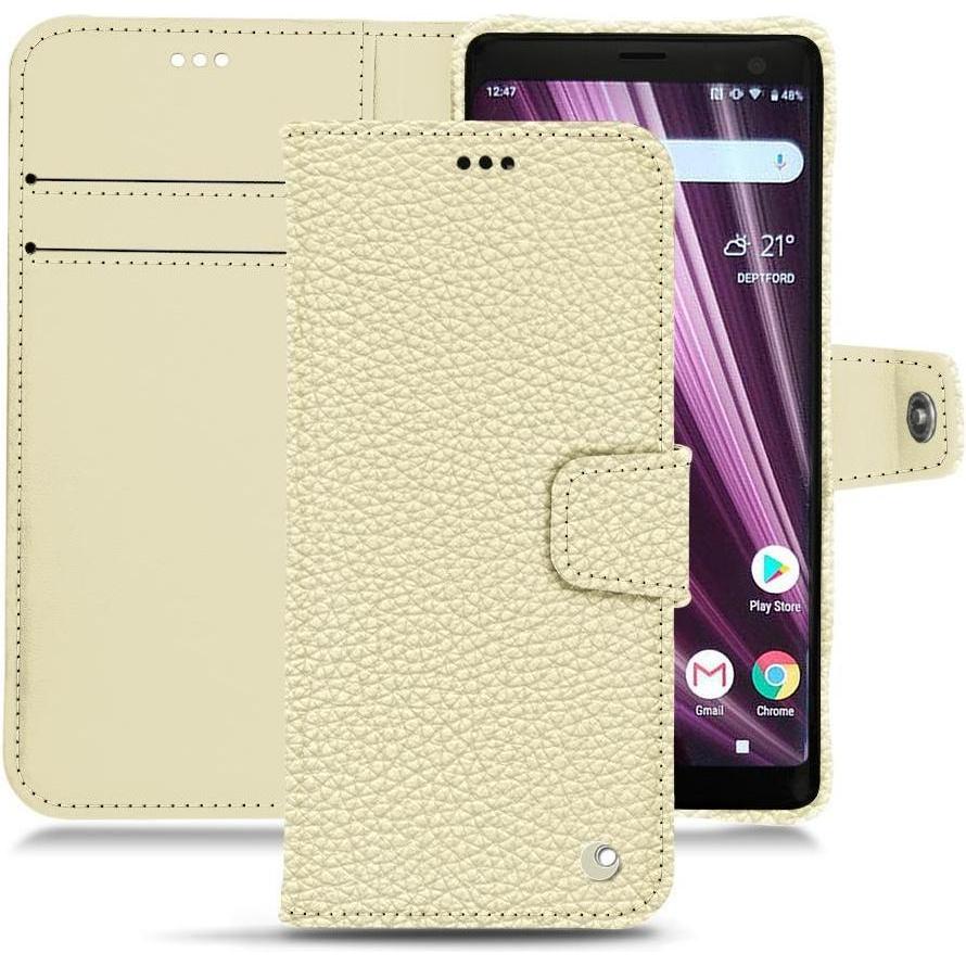 Thumbnail - Noreve Lederschutzhülle Wallet (Sony Xperia XZ3), Smartphone Hülle, Weiss