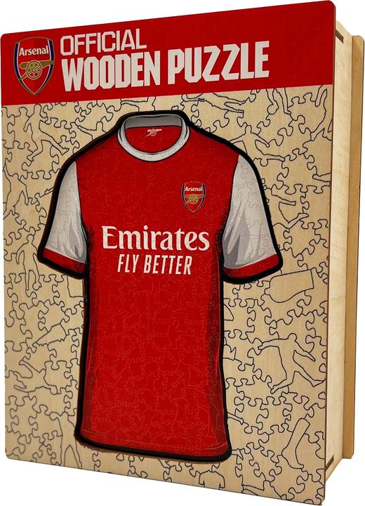 Actual product image Iconic Arsenal FC - Jersey - Wooden Puzzle Size M (270 pieces) (270 pieces)