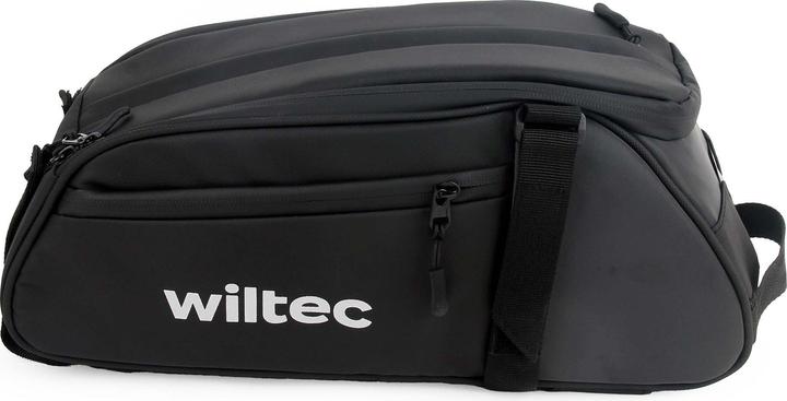 Produktbild Wiltec Gepäckträgertasche schwarz 8l Fahrradtasche Gepäckträger Gepäcktasche (8 l, Gepäckträgertasche)