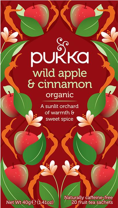 Actual product image Pukka Wild apple cinnamon tea (40 g)