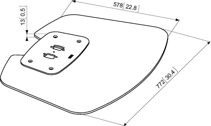 Actual product image Vogels PFF7020B, Connect-it base plate large, black (Mounting- / Adapterplates)