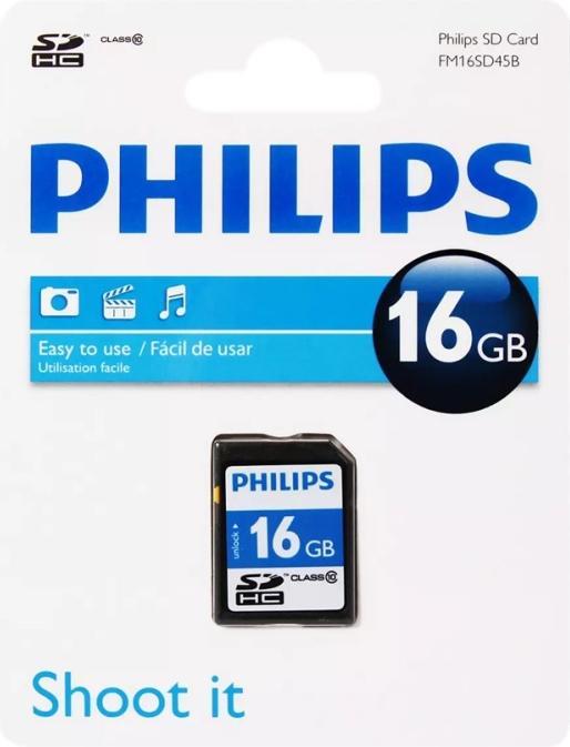 Actual product image Philips FM16SD45B (16 GB, SDHC, U1, UHS-I)