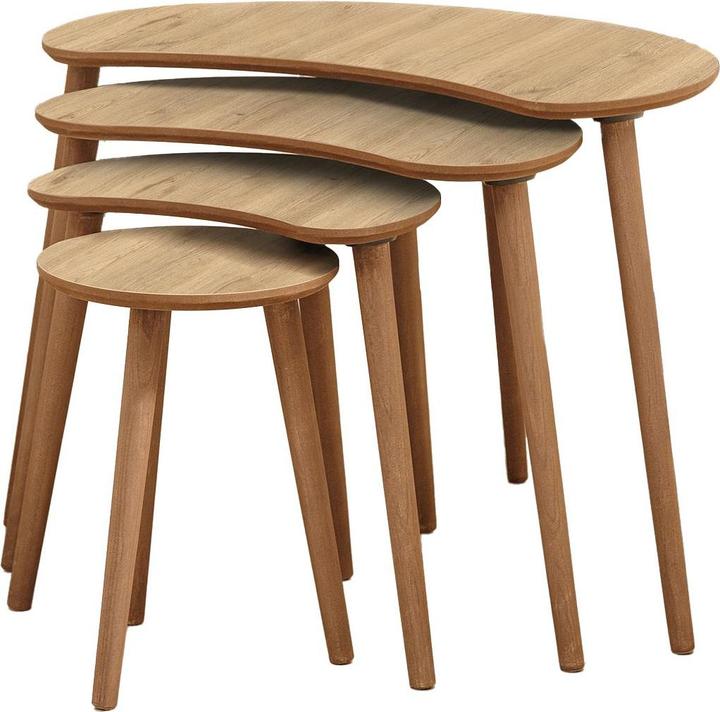 Hanah Home Moon Nesting Table 4 Pieces