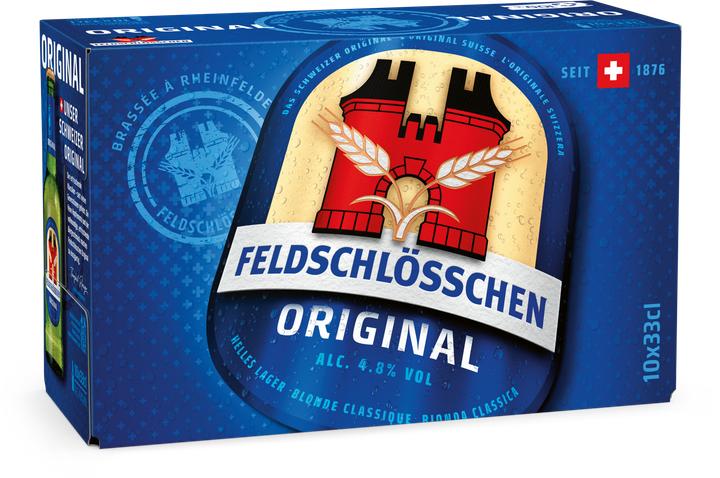 Image du produit Feldschlösschen Original Lager Beer (10 x 33 cl)