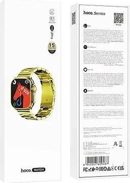 Actual product image Hoco Other Computer Accessory smartwatch Y12 Ultra smart sports watch (call version) light gold (26 mm)