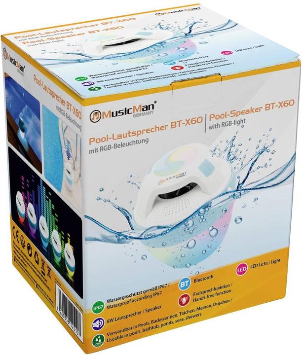 Produktbild Technaxx Wasserdichter-Lautsprecher BT-X60 (8 h)