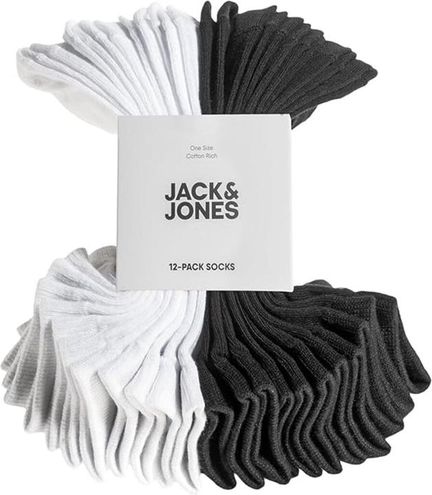 Immagine prodotto Jack & Jones Calzini da ginnastica unisex confezione da 12 (confezione da 12)