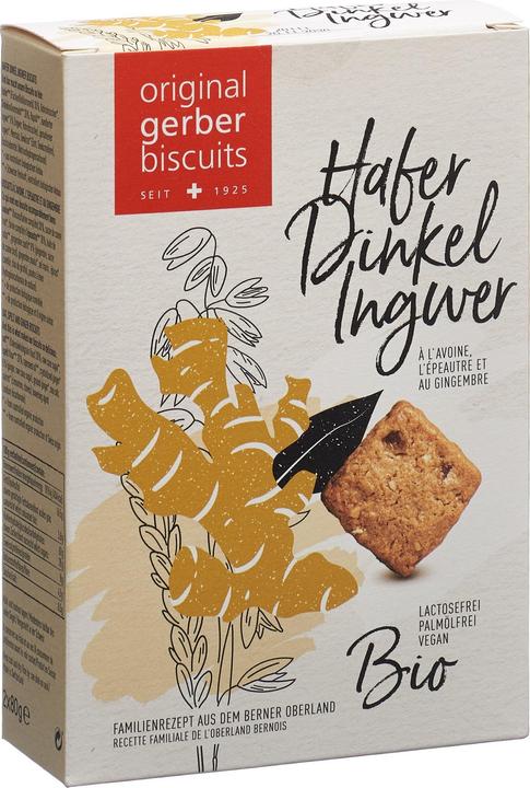 Immagine prodotto Gerber Biscuits Biscotti di farro all'avena e zenzero biologici (160 g)