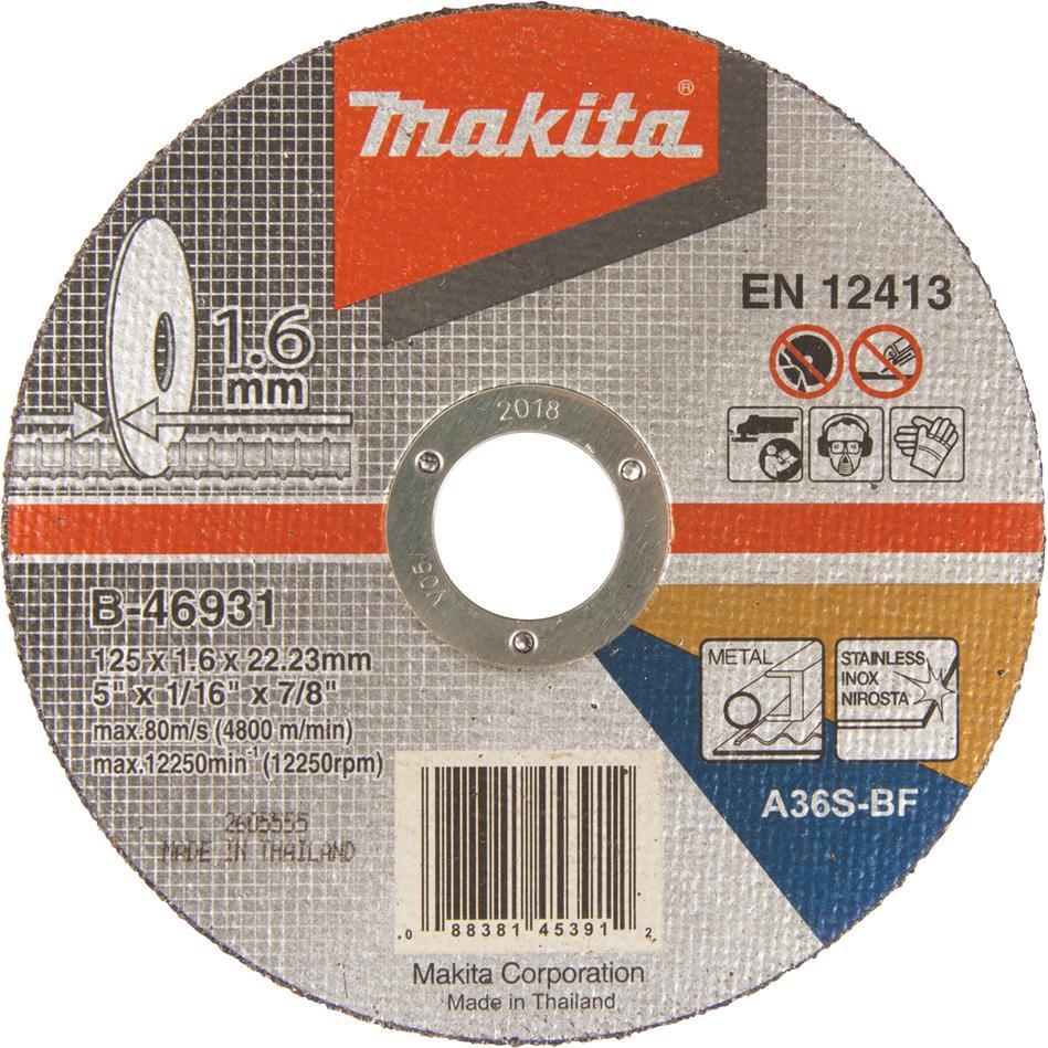 Makita, Schleifmittel, CUTTING DISC 125X1.6MM B-4693 (A36)