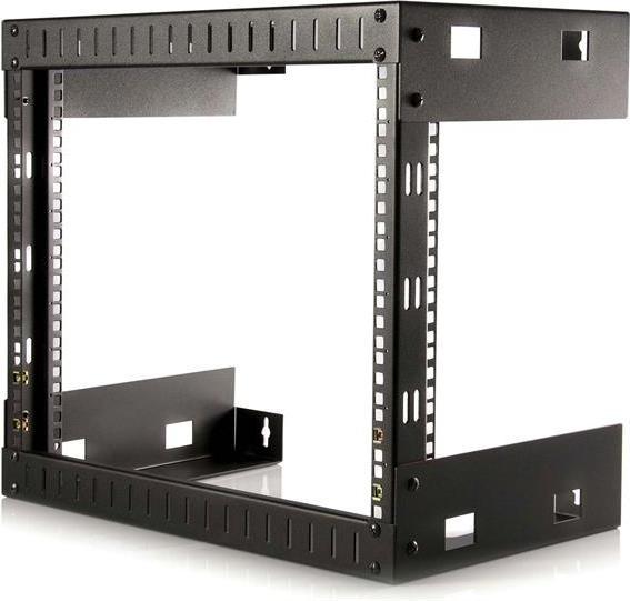 Actual product image StarTech 8U 19 Inch Open Frame Wall Mountable Equipment Rack - 30cm Deep - Steel Wall Mount Rack (8 RU, 19 inch rack)