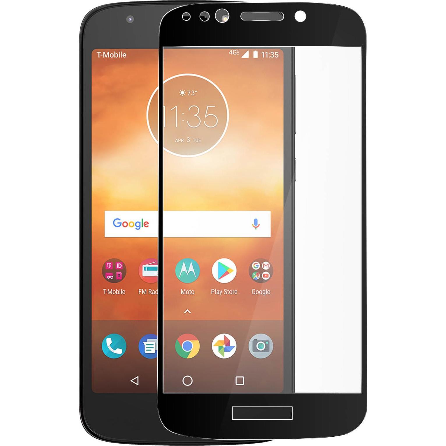 Thumbnail - Avizar Panzerglas, Glas Schutzfolie, Schutzglas (1 Stück, Motorola Moto E5 Play), Smartphone Schutzfolie, Schwarz