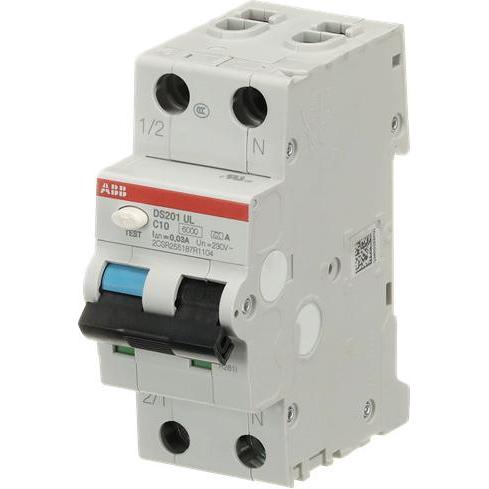 ABB, Interruttore differenziale, DS201 C10 A30 UL