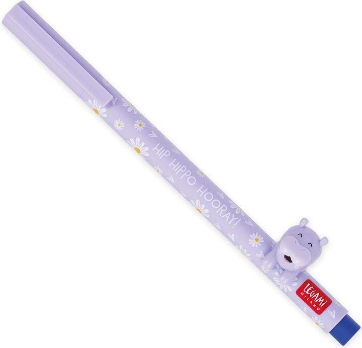 Actual product image Legami Gelschreiber mit Tierdeko - Nilpferd