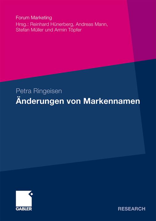 Produktbild Änderungen von Markennamen (Deutsch, Petra Ringeisen, 2011)