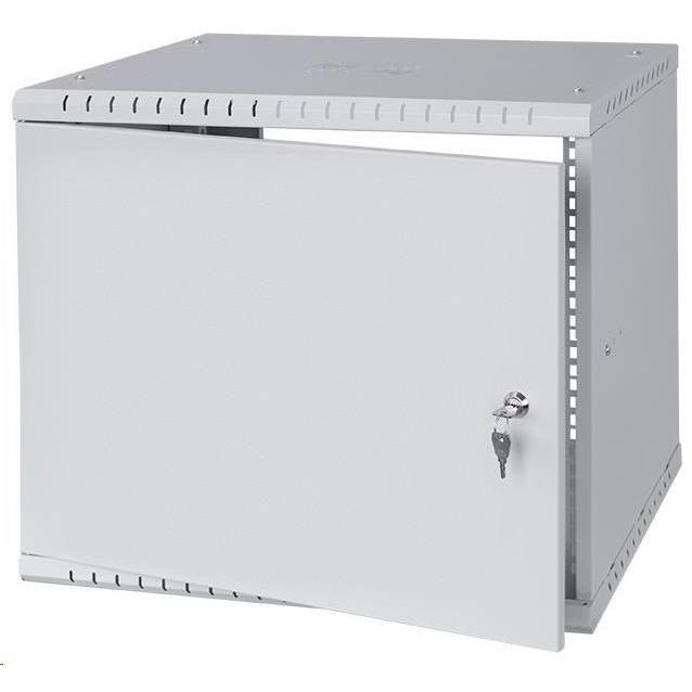 Stalflex Armadio rack 19" 9U a porta intera grigio RC19-9U-450MG (Rack da 19 pollici), Armadio rack, Grigio