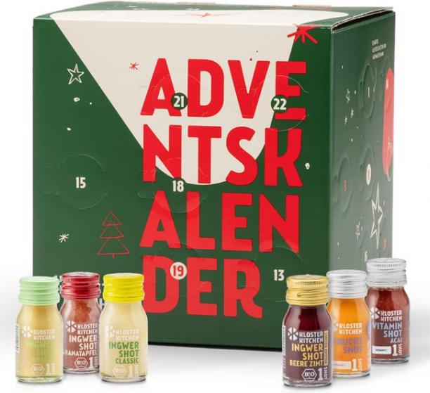 Geschenkidee Ingwer-SHOT Adventskalender