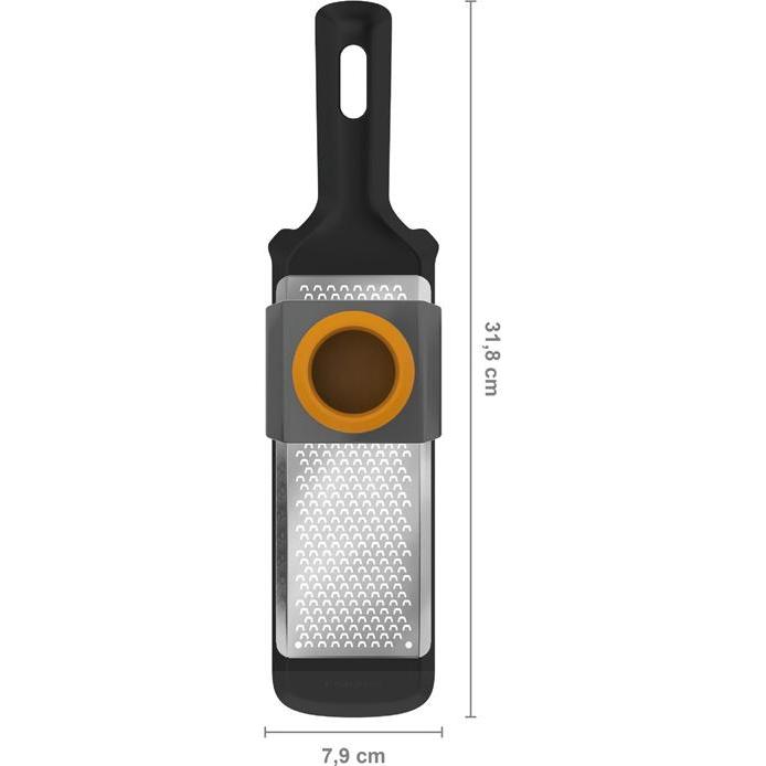Thumbnail - Fiskars FF Reibe fein, Küchenreibe, Schwarz, Silber