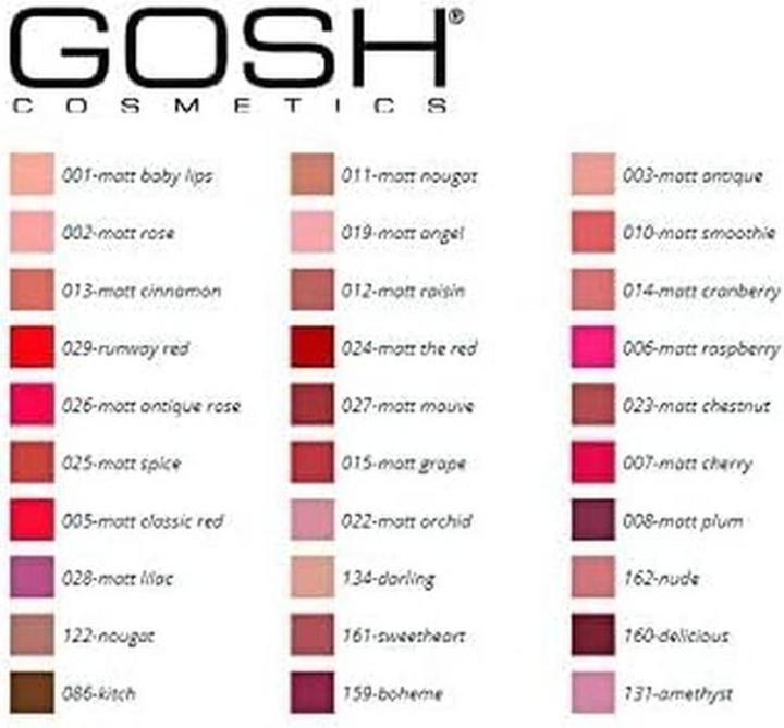 Actual product image Gosh Copenhagen Velvet Touch Lipstick #159-Boheme 4 gr (159 Bohemian)