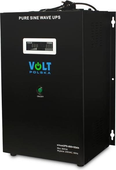 Actual product image Volt Polska SINUS UPS 500 + BATTERY 55AH (500/800W) EMERGENCY POWER SUPPLY (500 VA, 500 W)