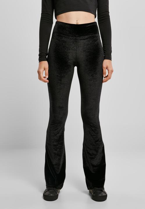 Image du produit Urban Classics Leggings féminins taille haute en velours Boot Cut (M)