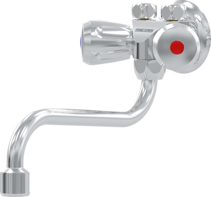 Stiebel Eltron MAW two-handle wall fitting, unpressurised, for mini instantaneous water heater