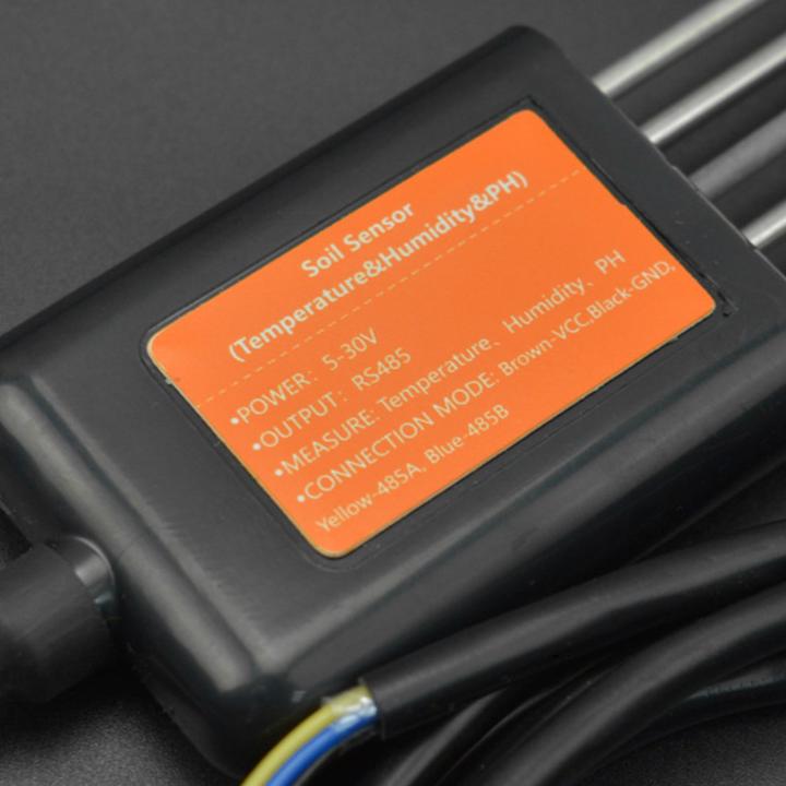 Actual product image DFRobot RS485 soil moisture, temperature and pH sensor IP68 5-30V
