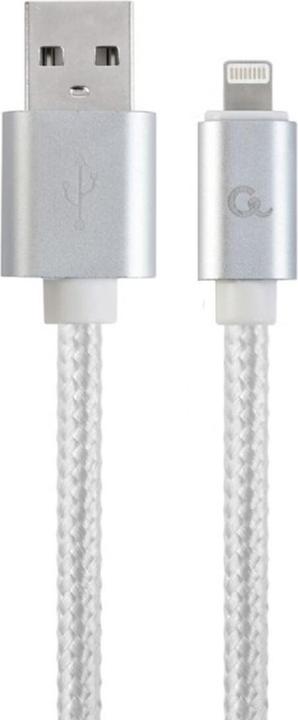 Actual product image Gembird CableXpert Micro USB Cable with Metal Connectors 1.8 m CCB-mUSB2B-AMLM-6-S (1.80 m, USB 2.0, 3600 W)