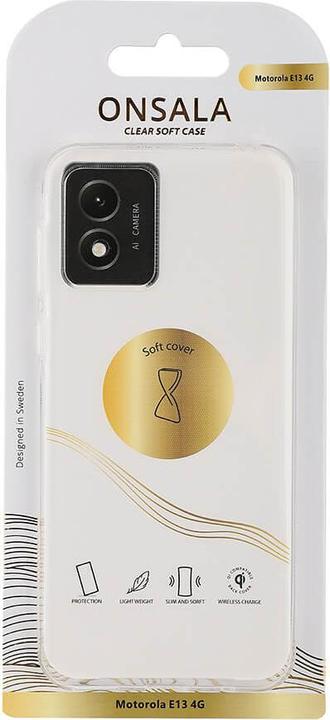 Actual product image Carl ONSALA Clear Case Motorola Moto E13 4G