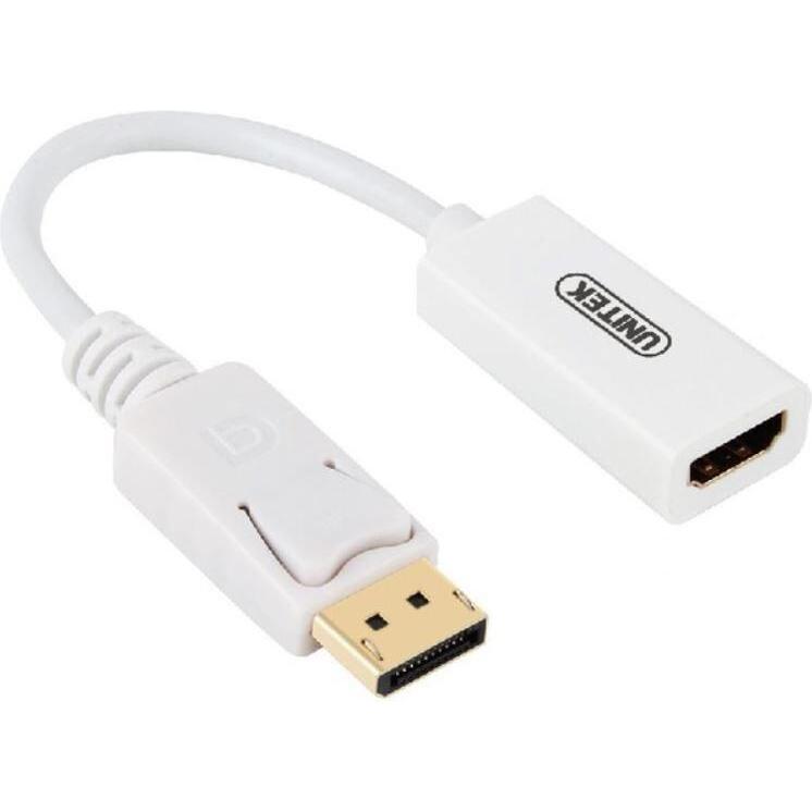 Unitek Y-6332 Scheda di interfaccia/adattatore HDMI (HDMI, 1.20 cm), Adattatore dati + video, Bianco
