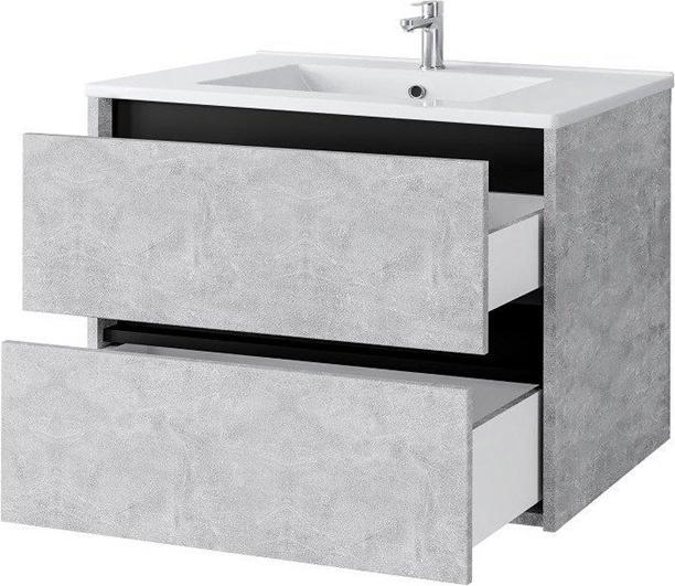 Image du produit Domoletti Cabinet De Toilette Sa 70dl Concrete