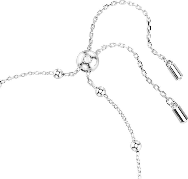 Actual product image Swarovski Una Angelic Armband Rundschliff Weiss Rhodiniert (24 cm, Swarovski Metal)