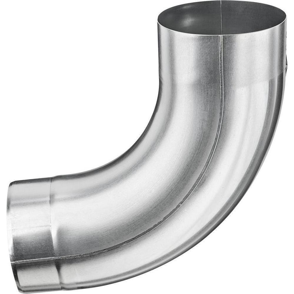 Grömo, Zubehör Sanitärinstallation, Zink-Rohrbogen 85Grad, 120mm, mit Einzug