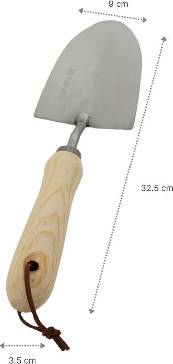 Actual product image Hermex Garden tool set 3-piece garden shovel flower fork weeder