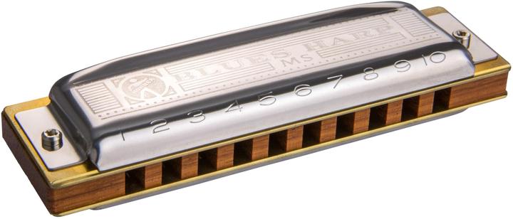 Hohner Mundharmonika Blues Harp – F-Dur, Kanzellenkörper: Holz (Harmonica, Diatonic, F major)